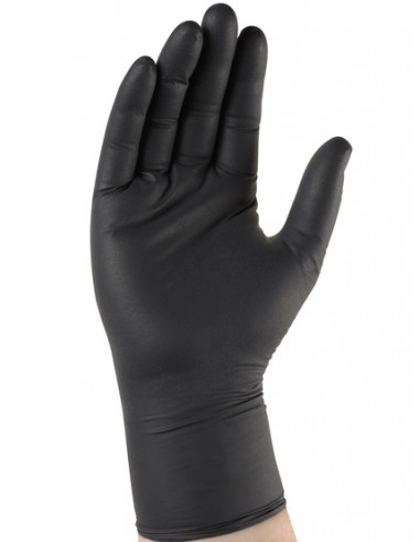 GANTS NITRILE NOIR x100 Non Poudré...