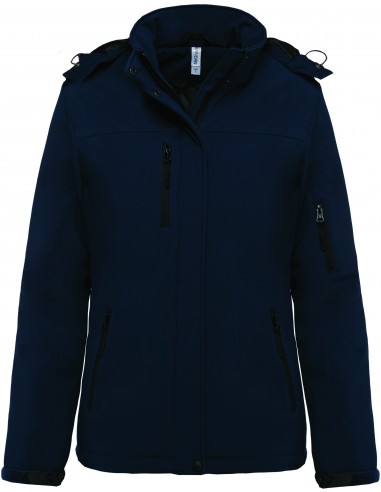 Parka softshell doublée capuche femme...